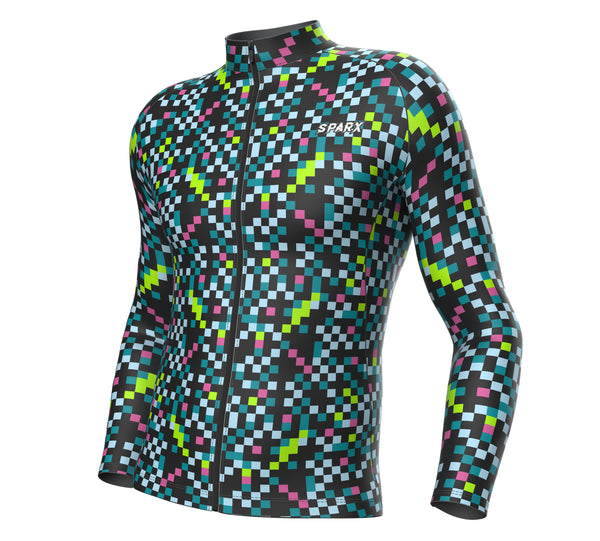 Men Cubes Cycling Thermal Jacket