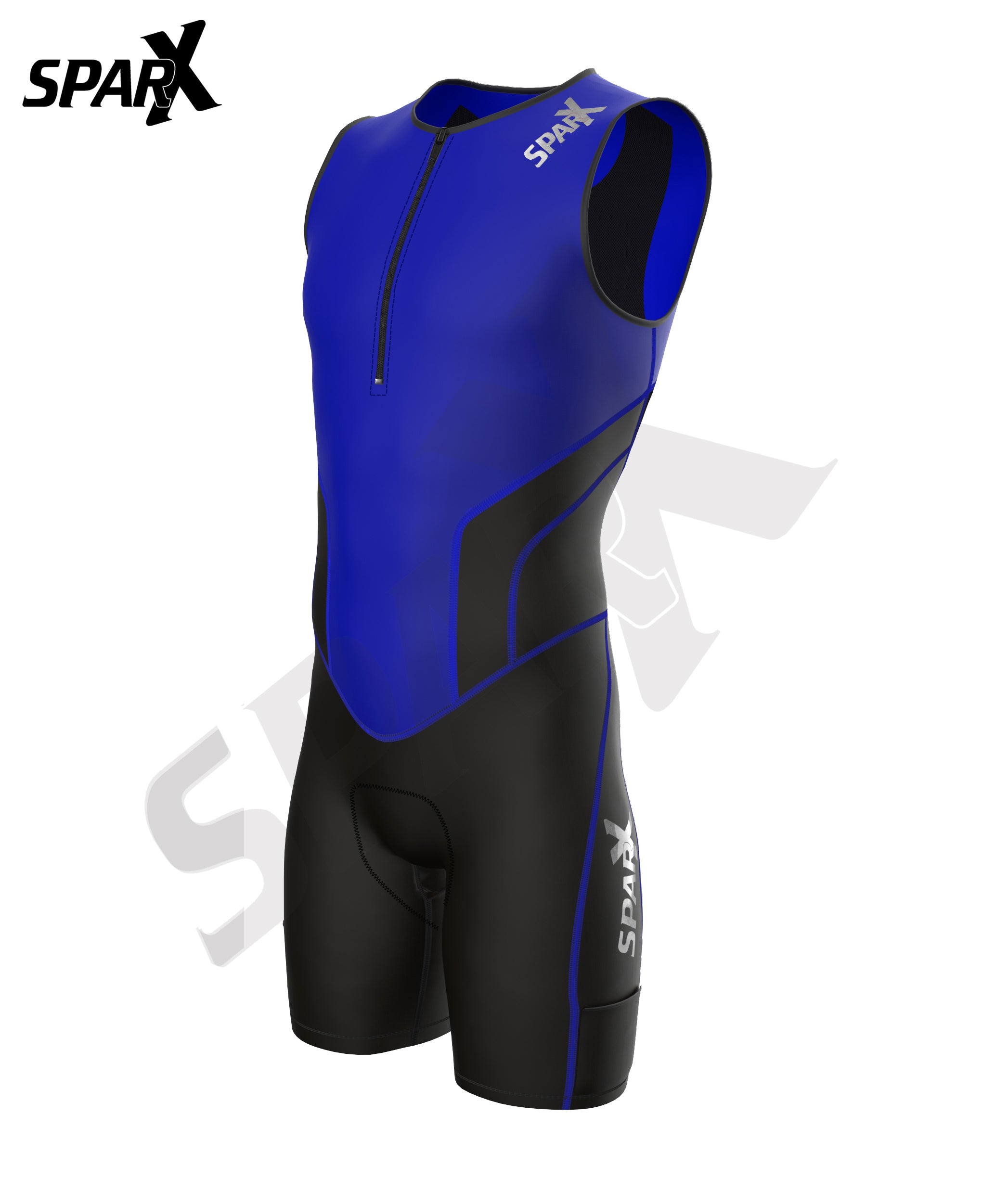 Sparx トライアスロンスーツ XL ブルー Sparx X Triathlon Suit Men Racing Tri Cycling Skin Suit Bike
