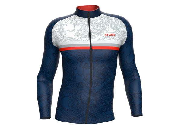 Navy Dragon Thermal Cycling Jersey