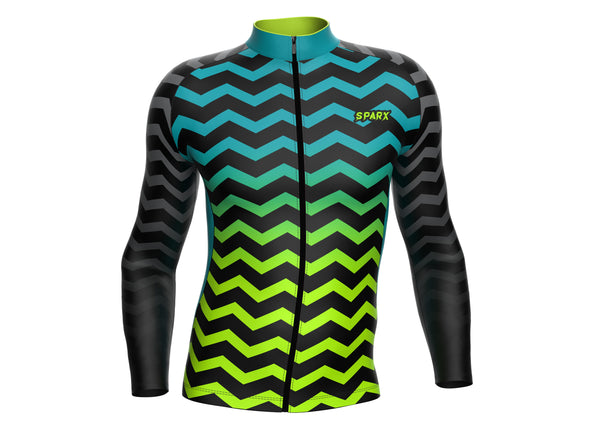 Zig Zag Cycling Thermal Jersey