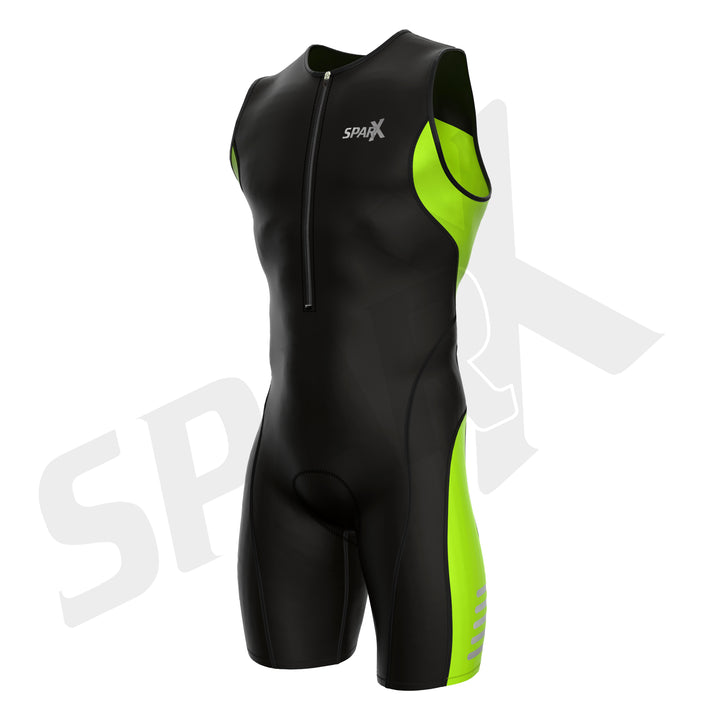 Neon green triathlon suits mens